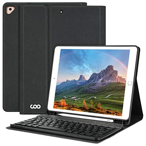 aMZCaSE iPad A16 10/11. Generation Hülle mit Tastatur 11 Zoll, Stifthalter, 7 Farben