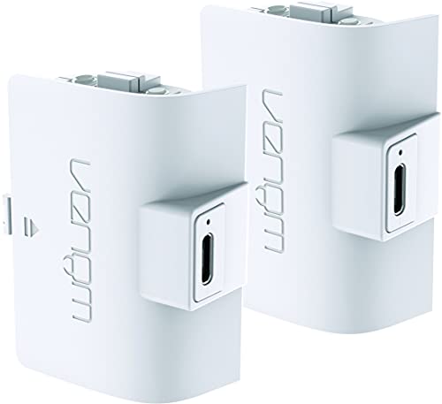 venom doppelpack akku xbox-controller wiederaufladbar weiß 2x850mah usb-c xbox series x/s one