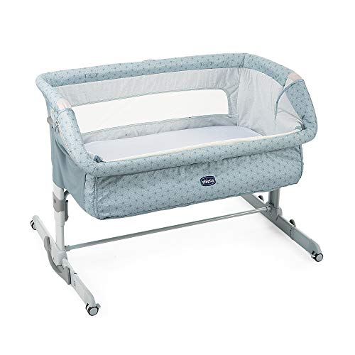 chicco next2me dream babybett höhenverstellbar mit matratze und reisetasche hellblau 0-6 monate