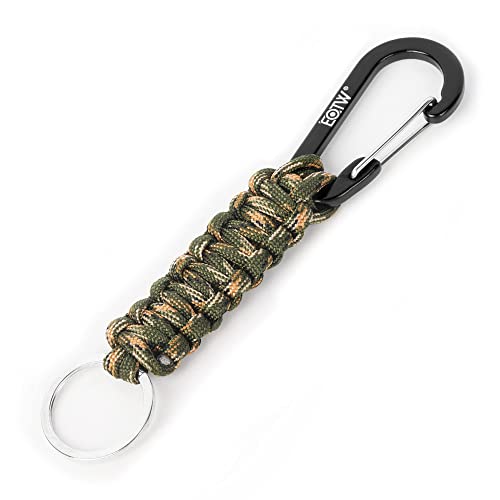 EOTW paracord schlüsselanhänger mit karabiner D-Ring für auto, motorrad, camping