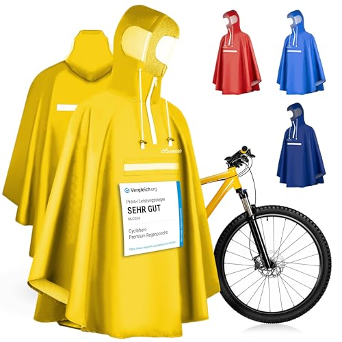 CYCLEHERO regenponcho fürs fahrrad, extra wasserdicht und robust