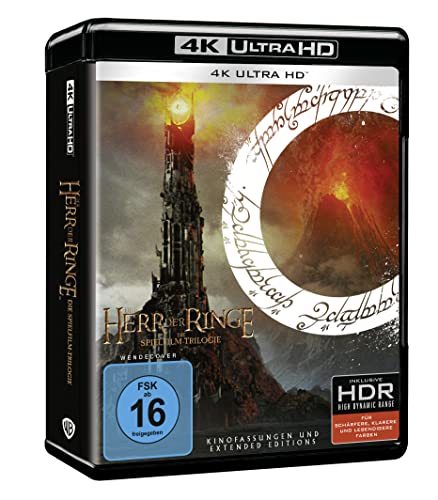 der herr der ringe extended edition trilogie 4k ultra hd blu-ray 9 discs 34,87