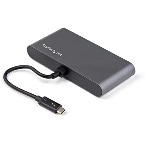 thunderbolt 3 adapter startech.com für 2 monitore, hdmi 4k 60 hz - gbe