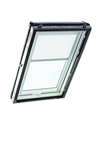 Roto verdunkelungsrollo 114/140 cm weiß, lichtschutzrollo für Fenster