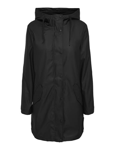 only regenjacke für frauen lang schwarz