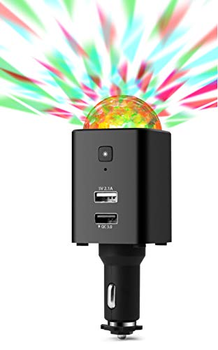technaxx mini discokugel auto, led disco ball mit usb, party licht, tx-159