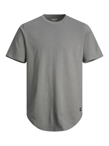 JACK & JONES Einfarbiges grünes T-Shirt für Männer, bequemes Baumwollshirt, lässiger Look