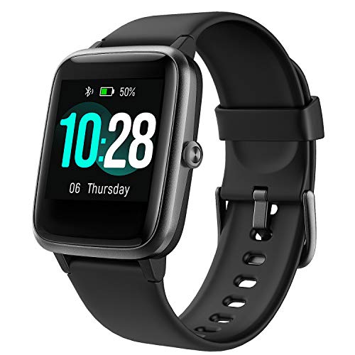 keweni armband 250l, silikon ersatzband für smartwatch id 205 205l 215g, schwarz