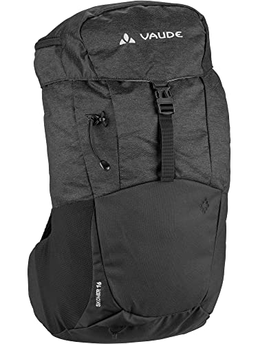 vaude skomer 16 rucksack für frauen schwarz 16 liter 800 g mit regenhülle