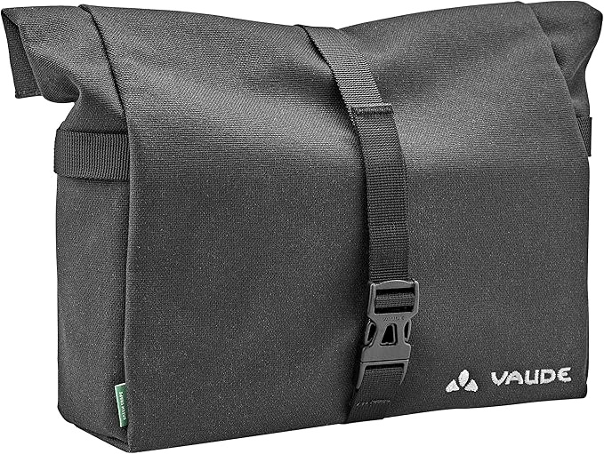 Vaude ShopAir Box Lenkertasche, Schwarz, Einheitsgröße, inkl. Regenhülle & Gurt