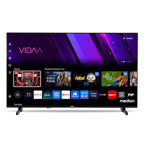 medion 40 zoll full hd smart tv mit hdr, netflix, prime, bluetooth, md 840101