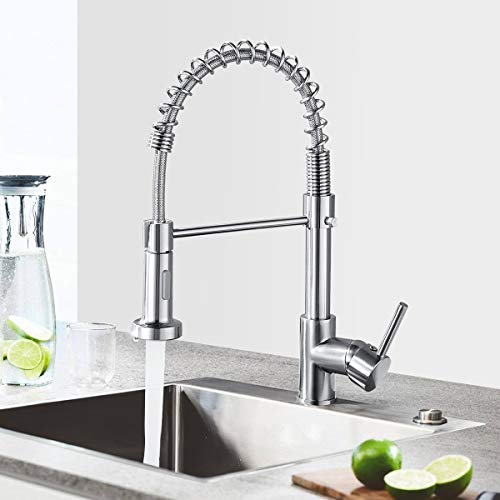 küchenarmatur wasserhahn mit brause 360 schwenkbar aus edelstahl einhebelmischer