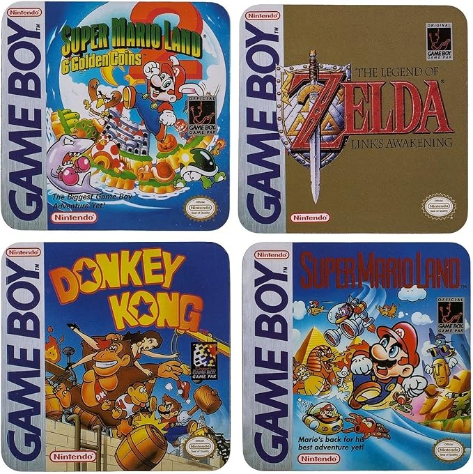 gameboy classic untersetzer-set 4-teilig retro 100x100x4mm für 6,98