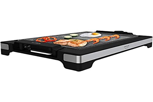 Cecotec Grillplatte Tasty&Grill 2000 W, Edelstahl, antihaftbeschichtet, Temperaturregler