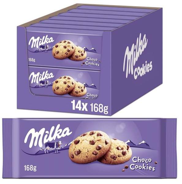 Produktbild: milka choco cookies 14x mit schokoladenstückchen für 23,99 euro statt 42 euro