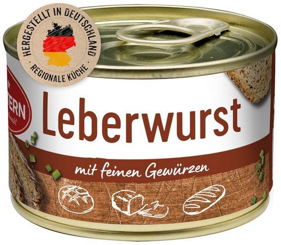 Dreistern Leberwurst mit Gewürzen 4 x 160g für 6,42 Euro statt 9 Euro