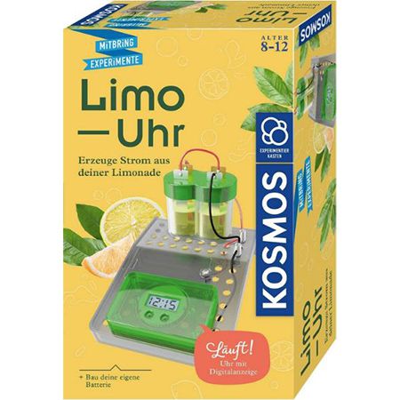 kosmos limo-uhr, strom erzeugen aus limonade für 9,29 euro statt 13 euro