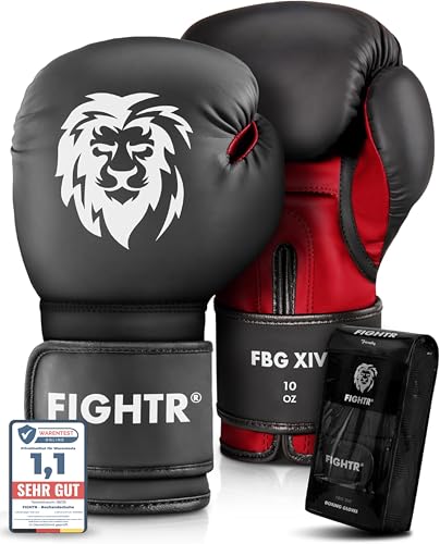 Boxhandschuhe FIGHTR für Boxen, MMA, Muay Thai, Kickboxen - Größen 8-16 oz, inkl. Tragetasche