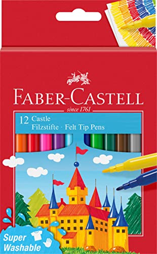 faber-castell filzstift set 12er kartonetui castle