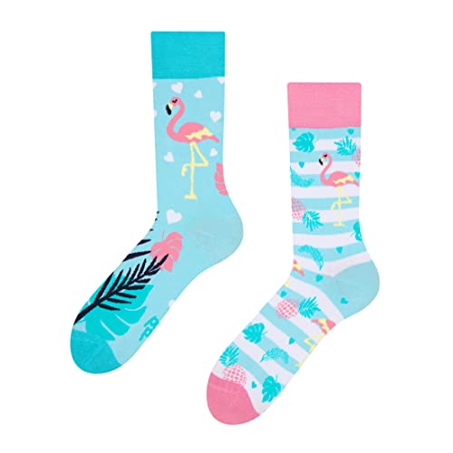 dedoles socken unisex blau liebenswürdige flamingos 1 paar baumwolle gr. 39-42