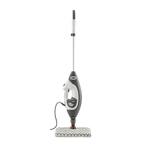Produktbild: shark klik n' flip dampfreiniger für böden, fliesen, glas, 5 zubehöre, grau/weiß