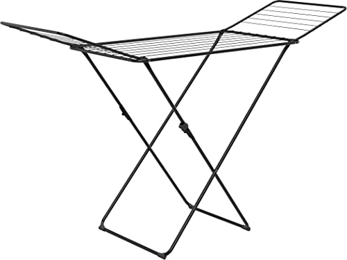 Produktbild: Gimi X-Leg Glory wäscheständer aus stahl schwarz 180 x 55 x 93 cm 14,89