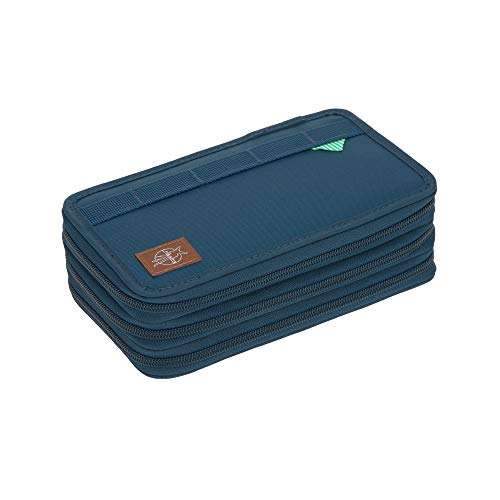 LÄSSIG Federmäppchen 20-teilig befüllt, schultasche, blau, grau, orange