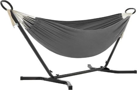 Produktbild: hängematte mit gestell songmics 210 x 150 cm für 67,99 euro statt 80 euro