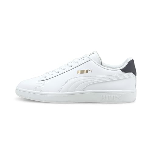 puma smash v2 l low-top unisex schuhe weiß navy gold 37.5 eu