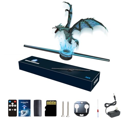 missyou 3D hologramm projektor 42cm, 700 videotheken, hd led 2000*1444px für ausstellungen, weihnachten, halloween