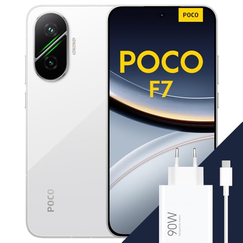 poco f7 smartphone 12+256gb weiß Snapdragon 8s Gen 4 50 mp kamera 6500 mAh Akku 6,83 Zoll AMOLED