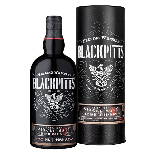 Teeling Blackpitts peated single malt whiskey, gereift in Ex-Bourbon- und Sauternesfässern, 46% 70cl