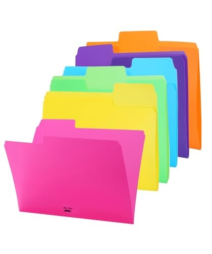 Produktbild: mr. pen file folders 1/3 cut tab assorted colors letter size 6 pack