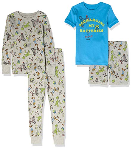 marvel star wars disney pyjama-set jungen 2er-pack blau grau toy story 2 jahre