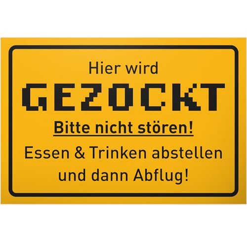 DankeDir! schild gaming deko zocker partyzimmer geschenk für teenager gamer