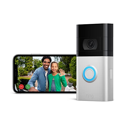 ring videotürklingel 4 akku mit kamera, hd-video, gegensprechfunktion, alexa-kompatibel