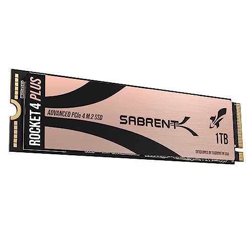 Produktbild: sabrent 1TB M.2 NVMe SSD Gen 4, 7000 MB/s lesen, PCIe 4.0, kompatibel mit PS5, PC