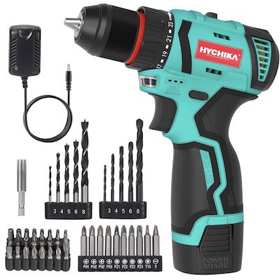 hychika akku-bohrmaschine 16,8V mit 1,5Ah akku für 45,57 statt 52