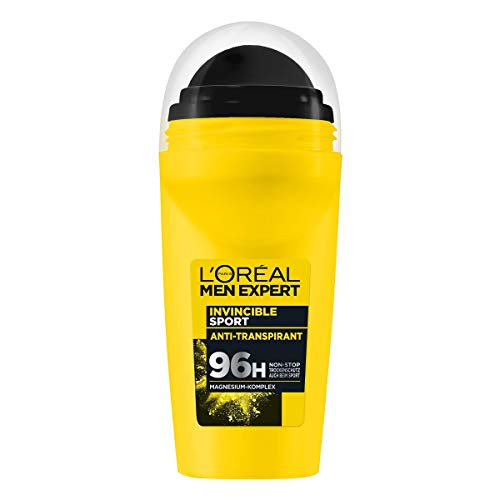 l'oral men expert deo roll-on für männer, sport deodorant ohne alkohol, 50 ml