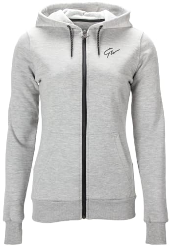 gorilla wear pixley zipped hoodie grau sport hoodie reissverschluss atmungsaktiv XS