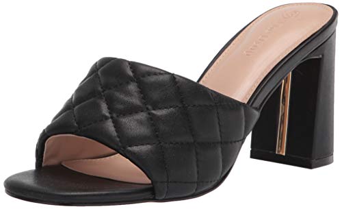 the drop damen mules pattie schwarz mit hohem blockabsatz, 39.5 eu