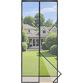 Apalus VP Fliegengitter Magnet Tür 120x220 cm, Katzensicher, Starke Magneten