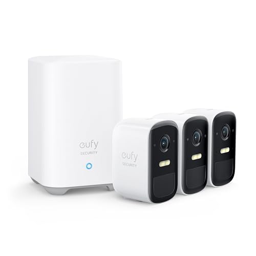 eufy Security eufyCam 2C, 1080p HD Outdoor Kamera, 180 Tage Akku, IP67 wetterfest, Nachtsicht, HomeKit kompatibel