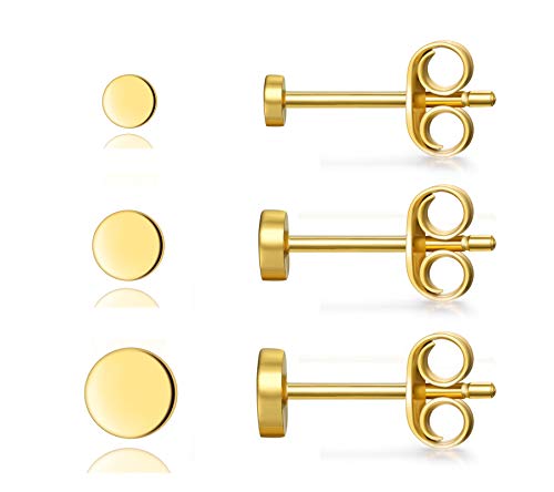 cerslimo damen ohrringe 925 silber set 3 paare rund flach 2mm 3mm 4mm knorpel tragus helix