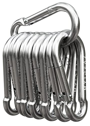 carabiner set 60 mm 80 mm 100 mm mit snap clasp aus hochwertigem stahl für camping hiking