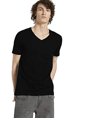tom tailor denim herren t-shirt doppelpack schwarz 1025934 XXL EU