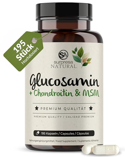 glucosamin chondroitin msm hochdosiert 4500mg tagesdosis surpresa natural 195 kapseln