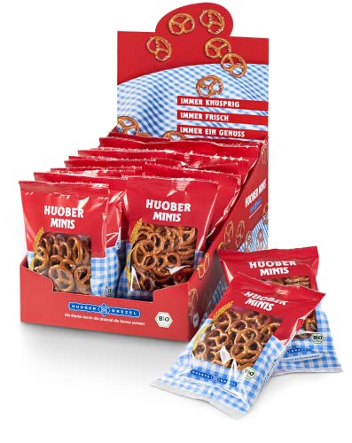 huober bio mini brezel 20x40g kleine brezelchen im portionsbeutel 800g