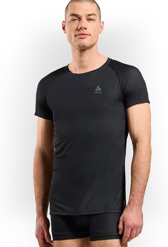 Odlo Herren Kurzarm Unterhemd Active F-Dry Light Funktionsshirt Unterwäsche