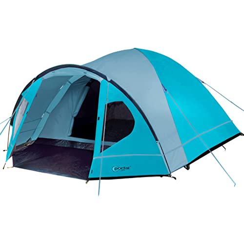 **Portal Zelt Camping 3-4 Personen wasserdicht 4000mm Kuppelzelt mit Vorzelt**